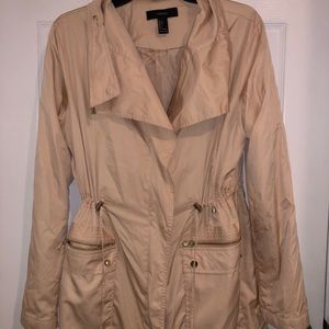 Blush pink windbreaker jacket